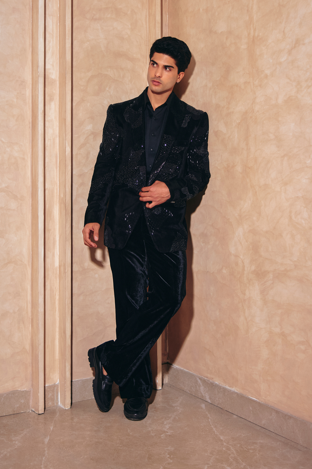 Midnight Black Suit Set