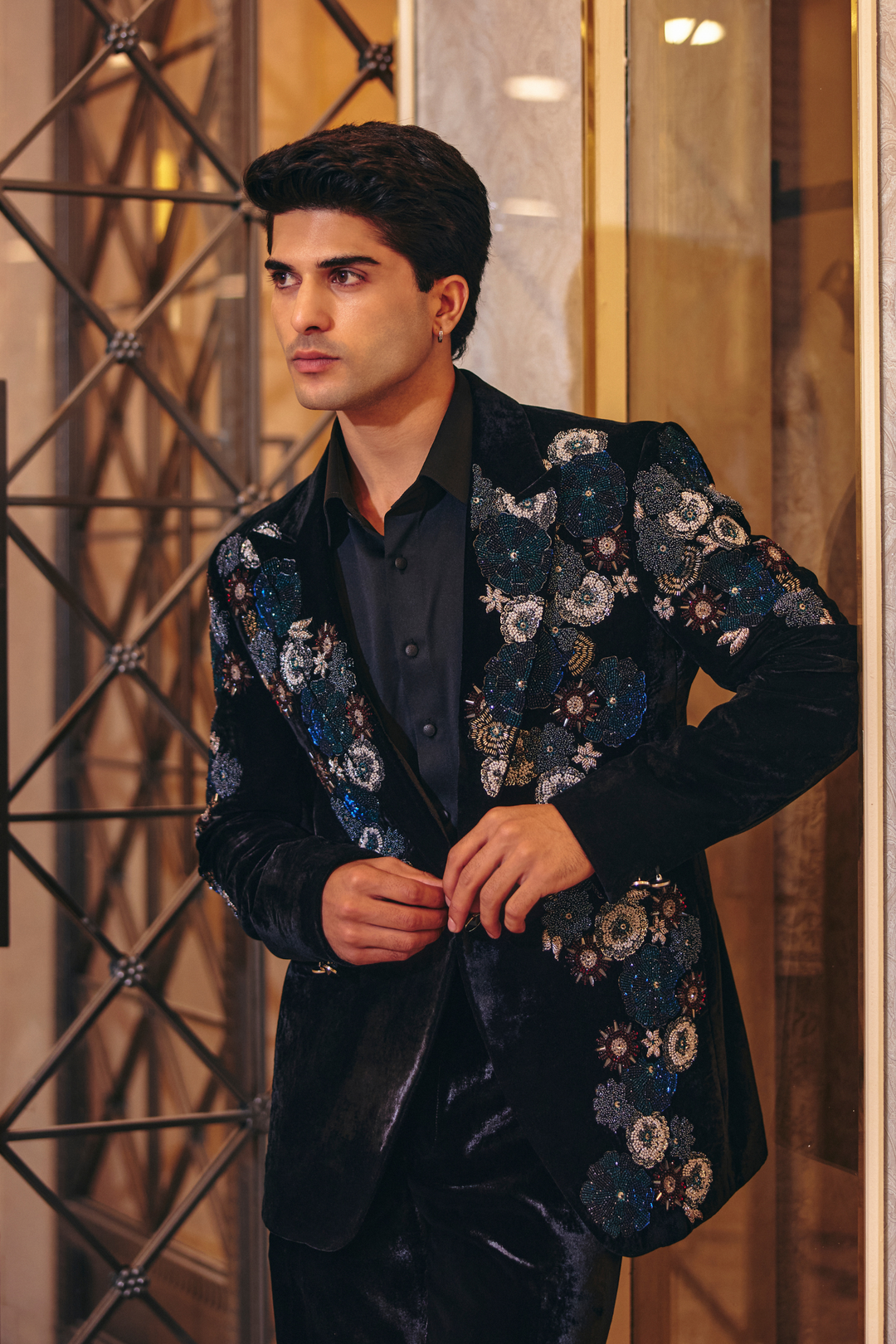 Floral Embroidery Suit Set