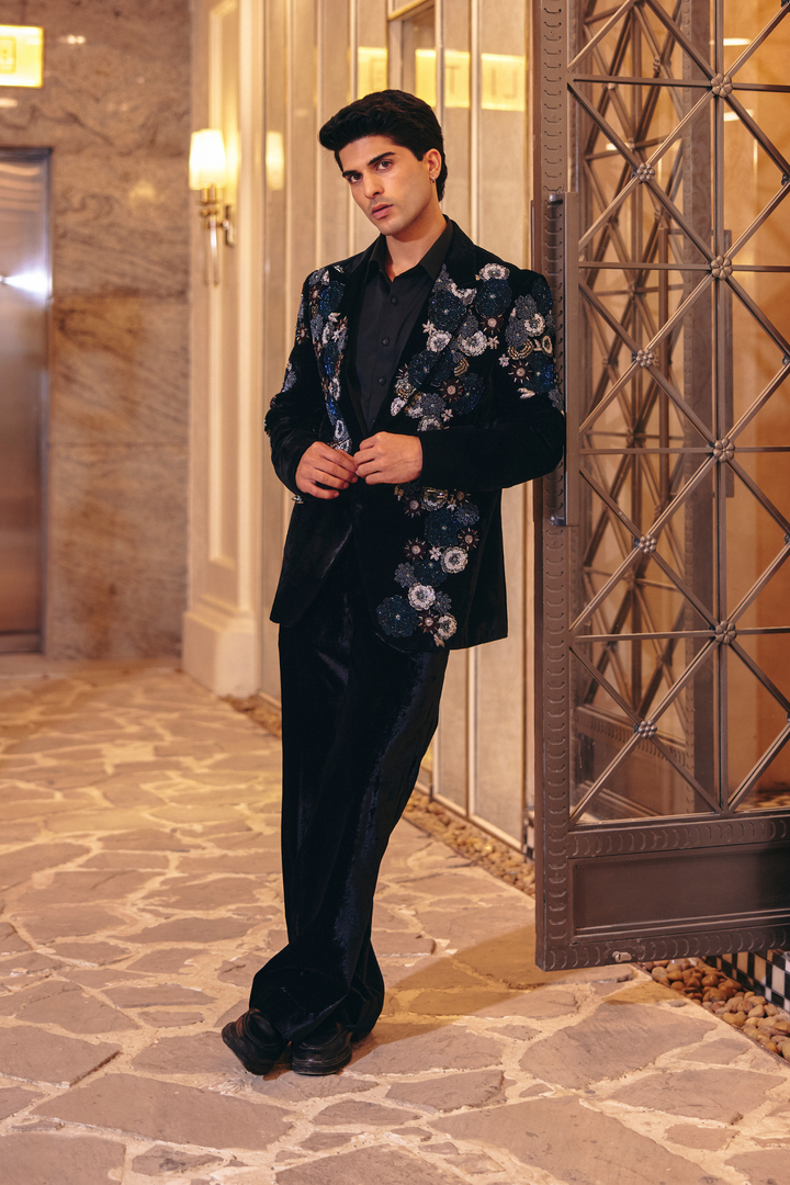 Floral Embroidery Suit Set