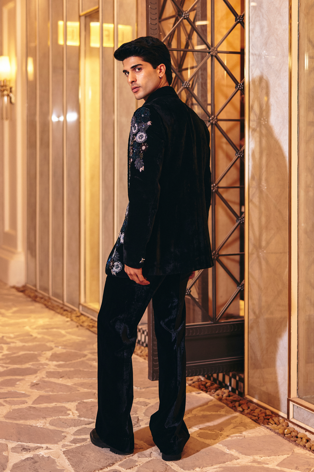 Floral Embroidery Suit Set