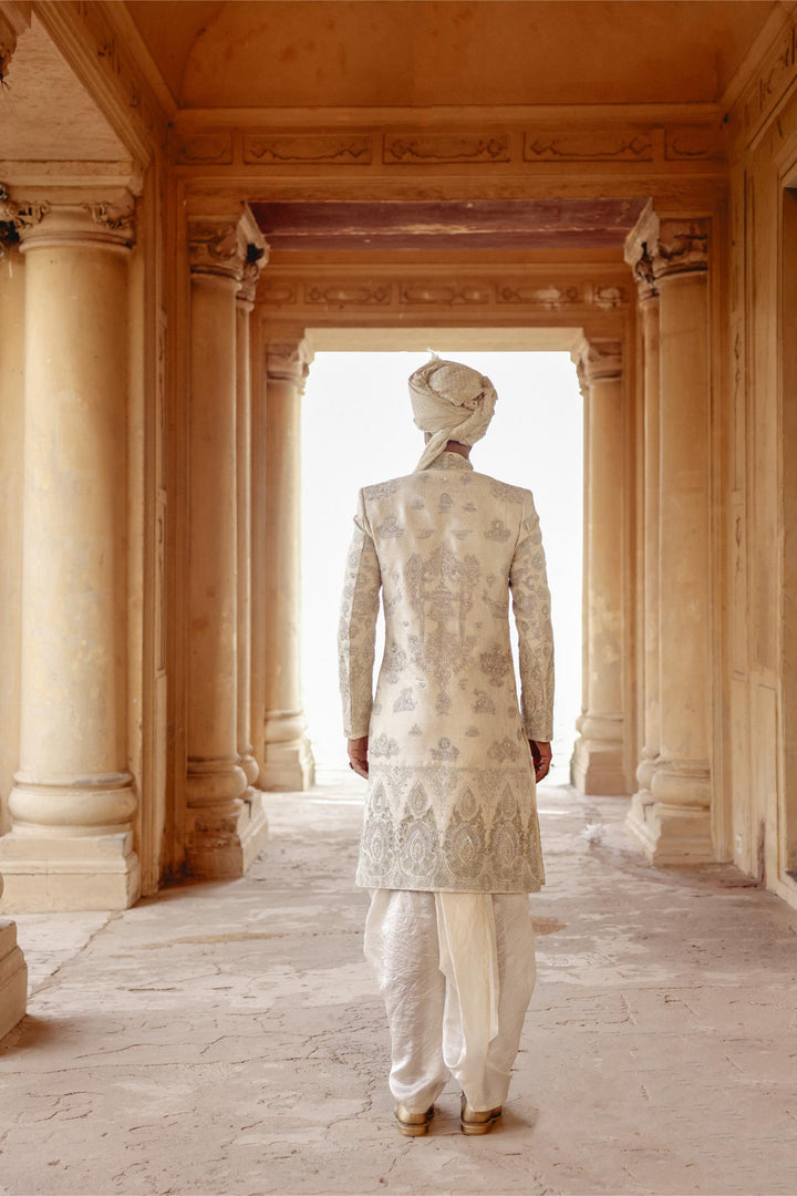 Ivory Achkan Set