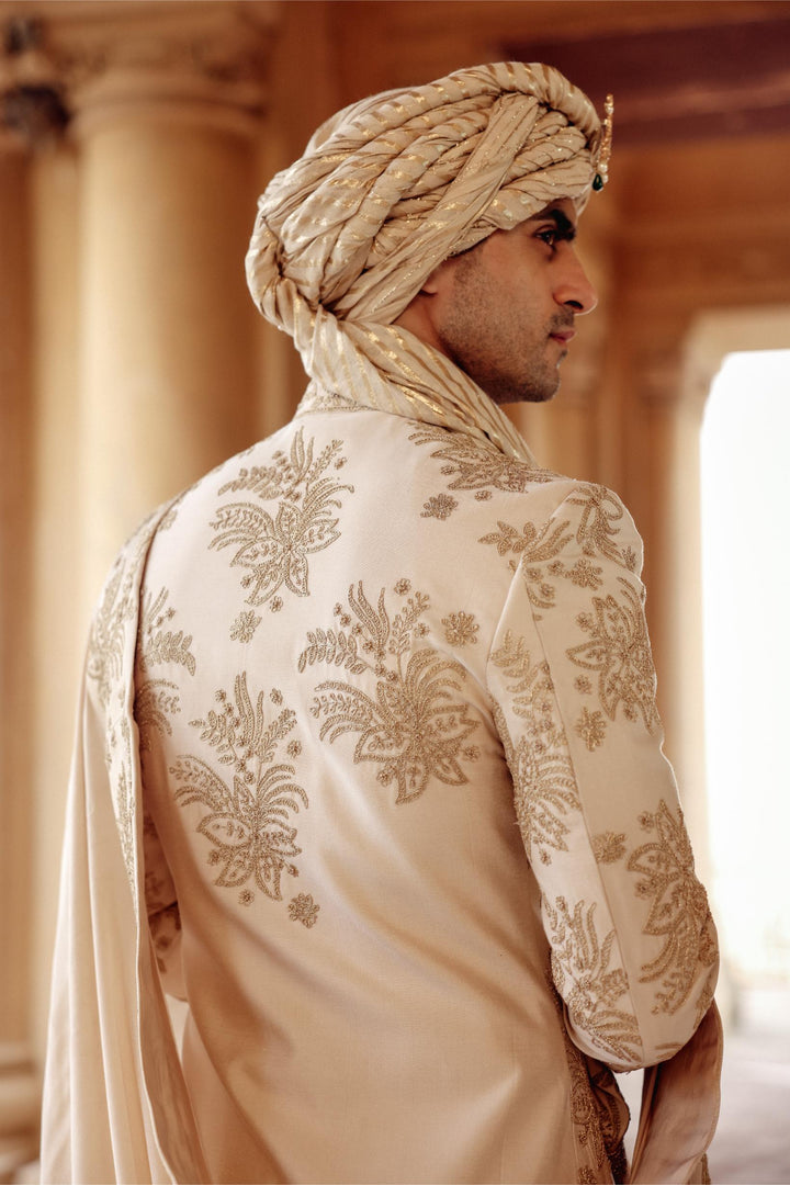 Ivory Achkan Set