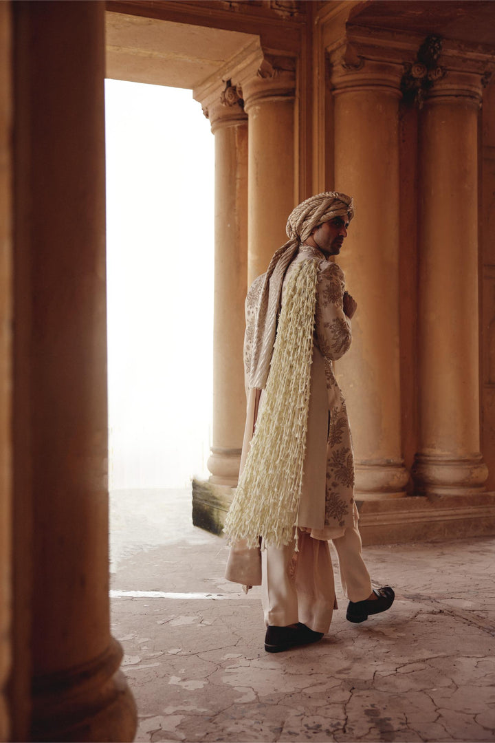 Ivory Achkan Set