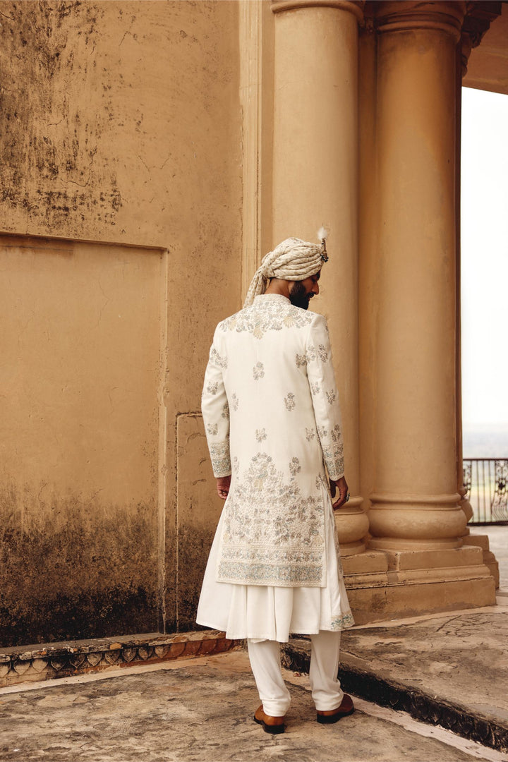 Ivory Achkan Set