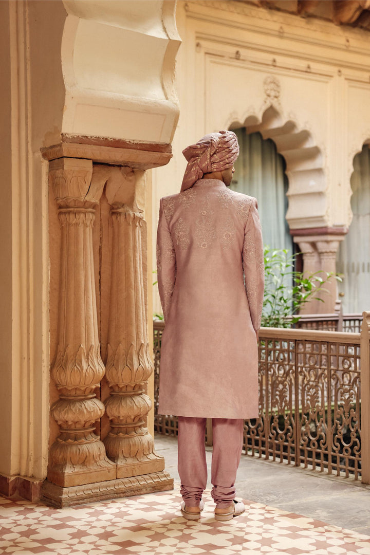 Dusty Rose Achkan Set