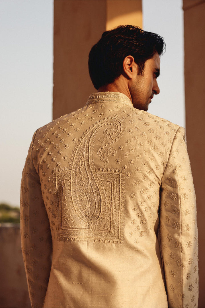 Ivory Achkan Set