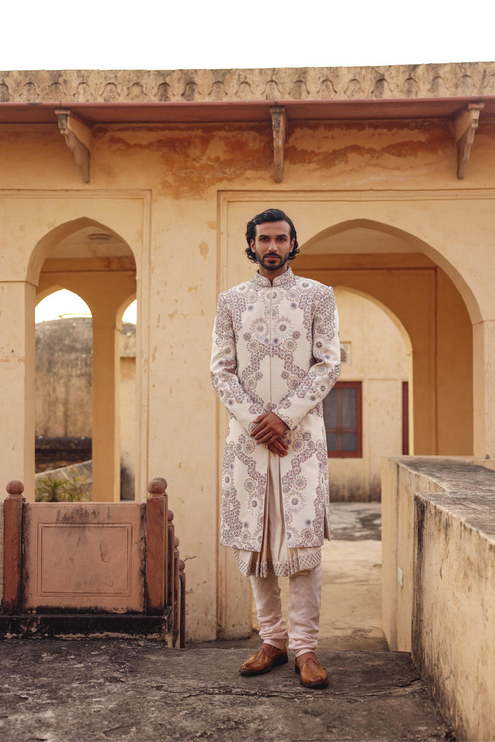 Ivory Achkan Set