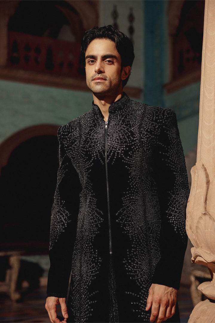 Black Indo-western Set