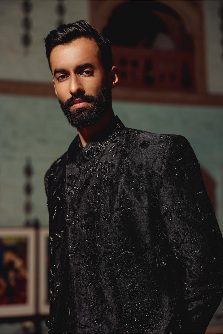 Black Indo-western Set