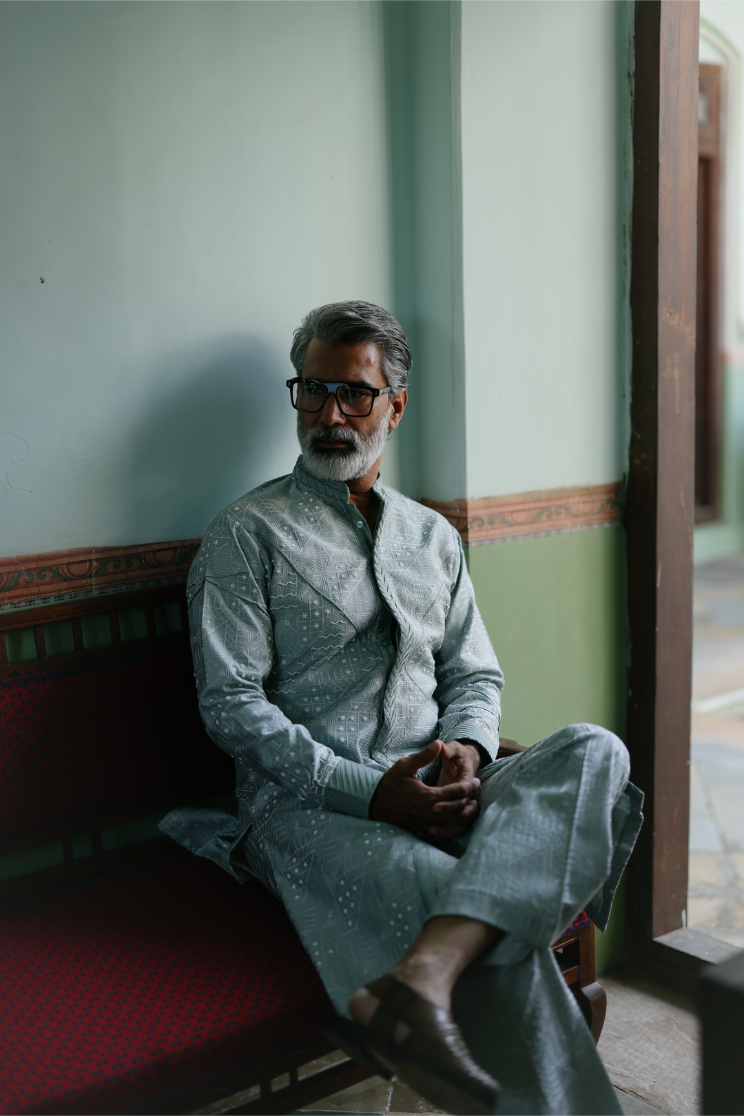 Powder Blue Kurta Set