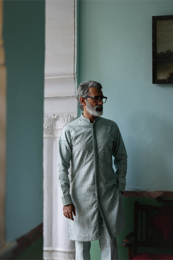 Powder Blue Kurta Set