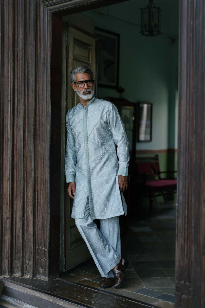 Powder Blue Kurta Set
