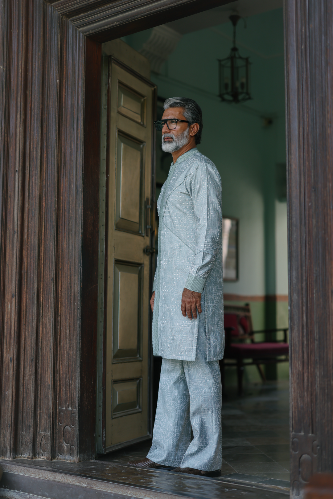 Powder Blue Kurta Set