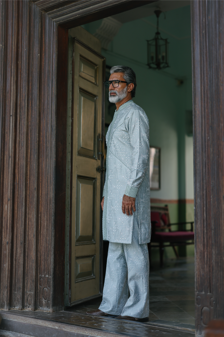 Powder Blue Kurta Set