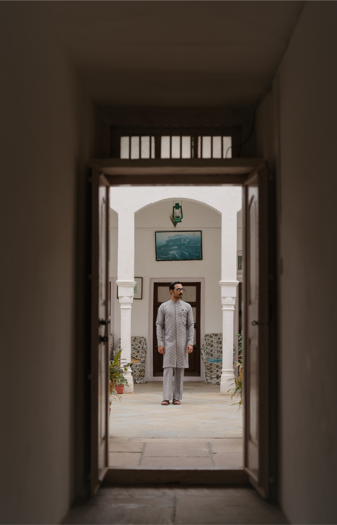 Grey Kurta Set