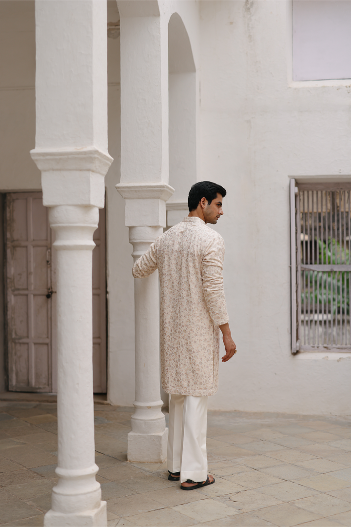 Off-white Kurta Set