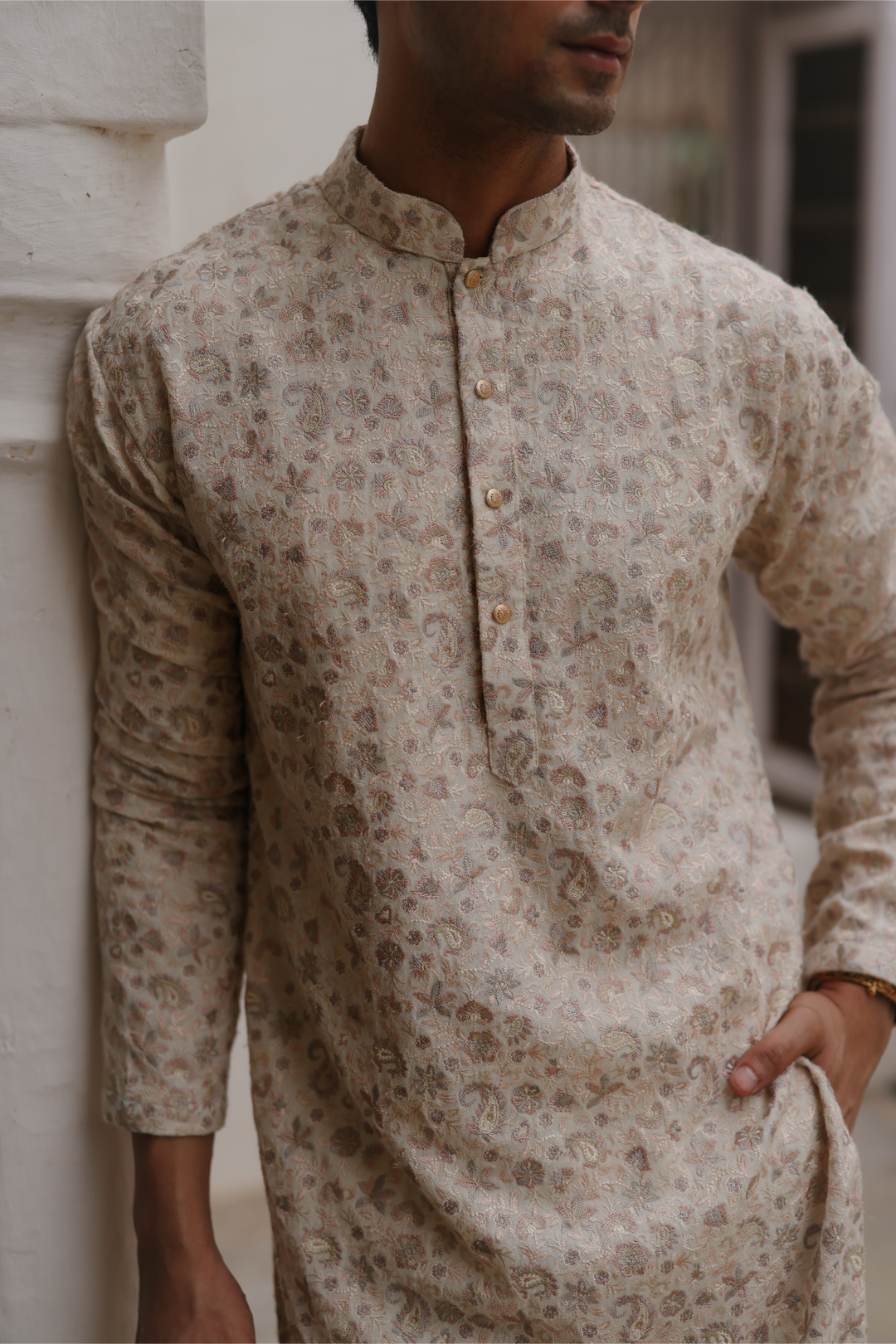 Off-white Kurta Set