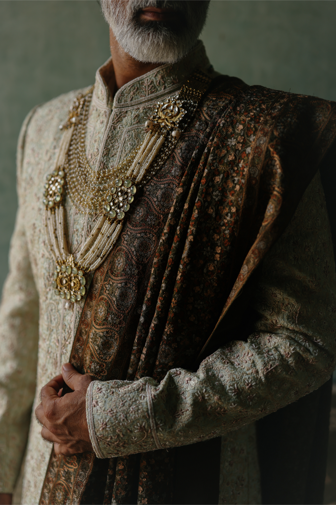 Mint Green Sherwani Set