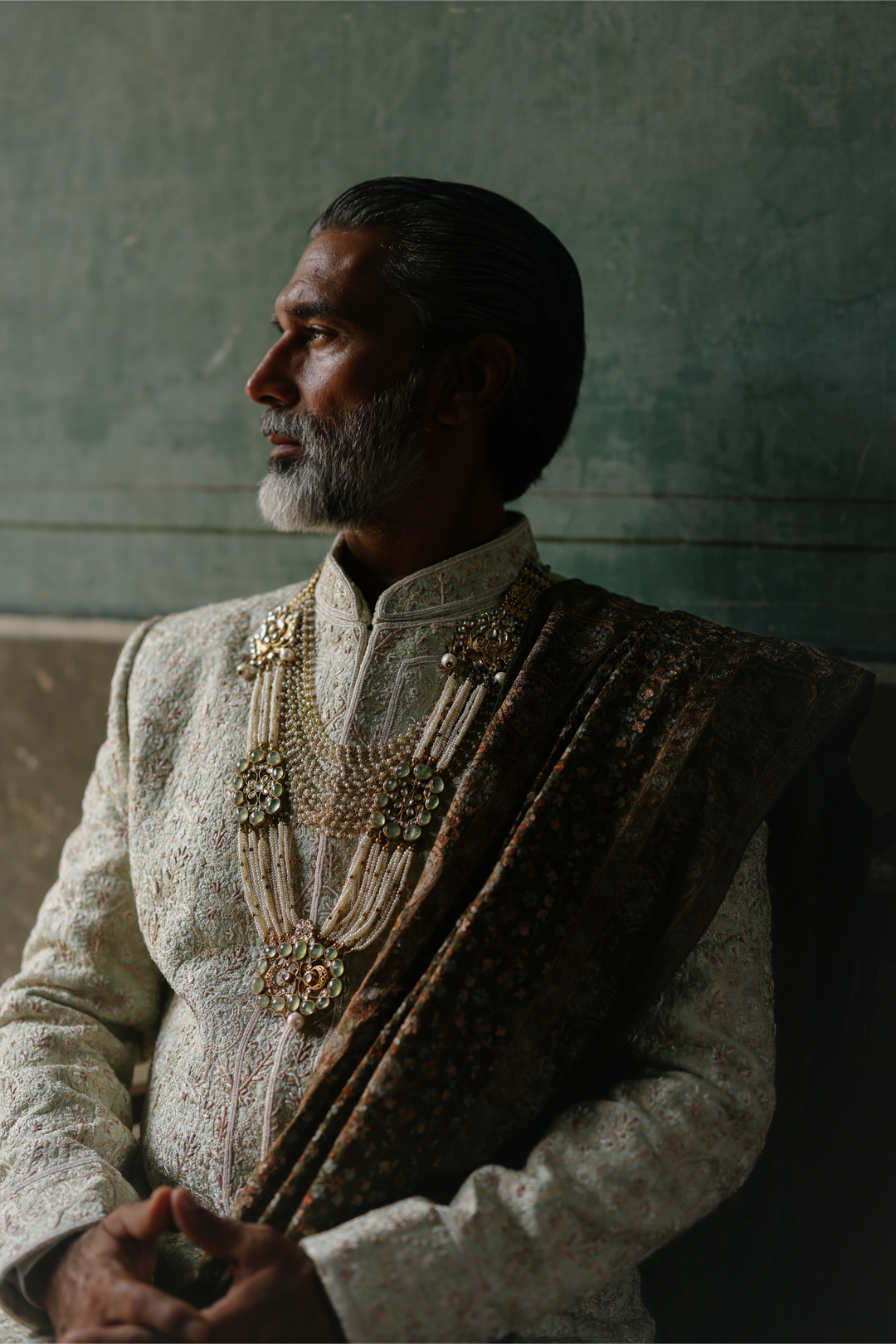 Mint Green Sherwani Set