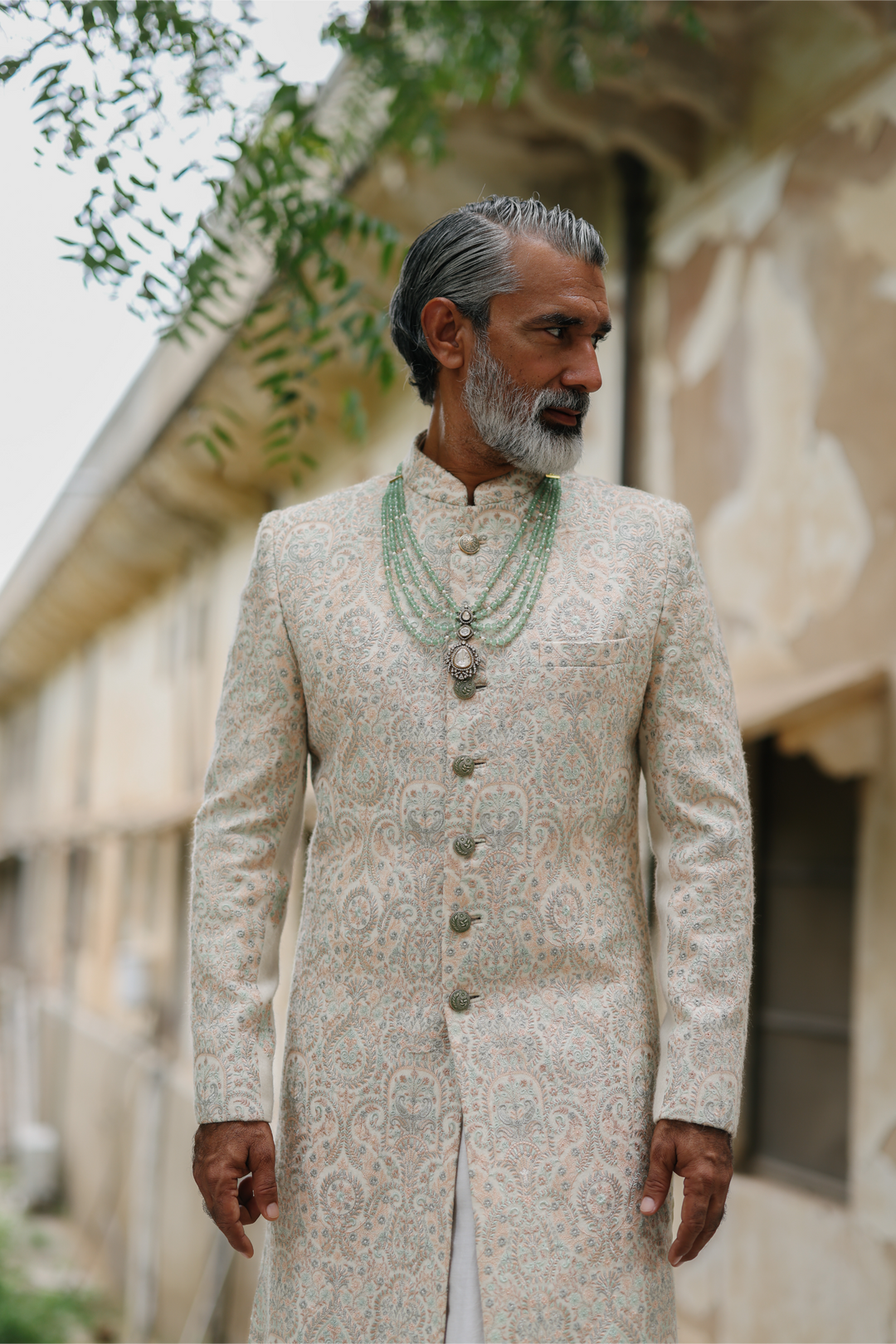 Sage Sherwani Set