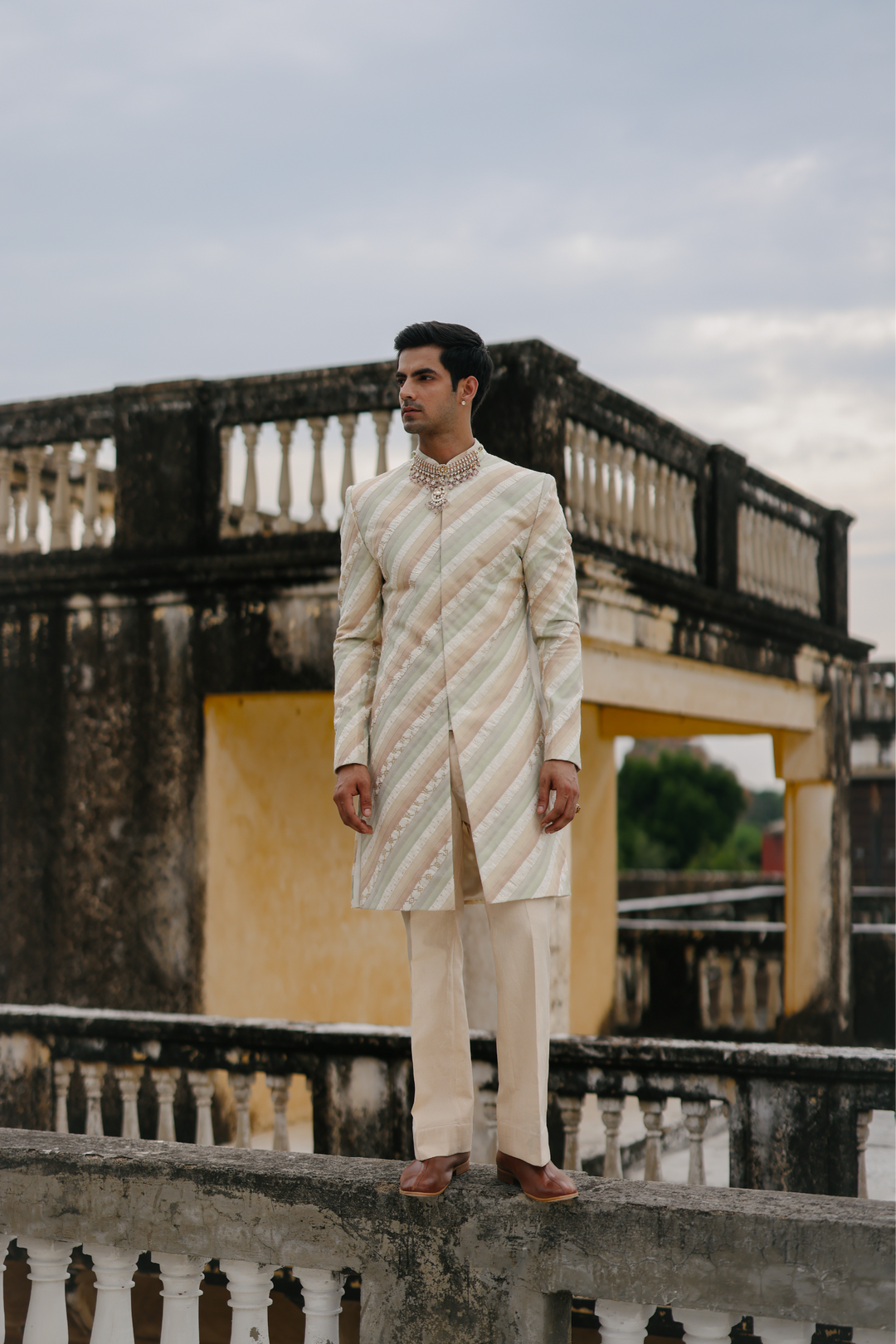Pastel Indo-western Set