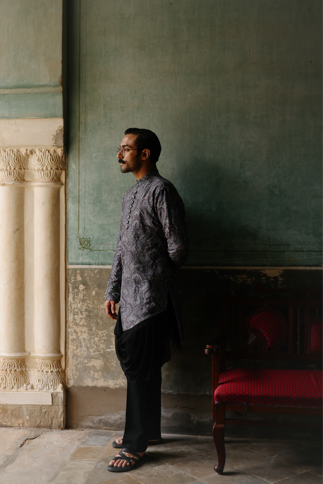 Charcoal Kurta Set