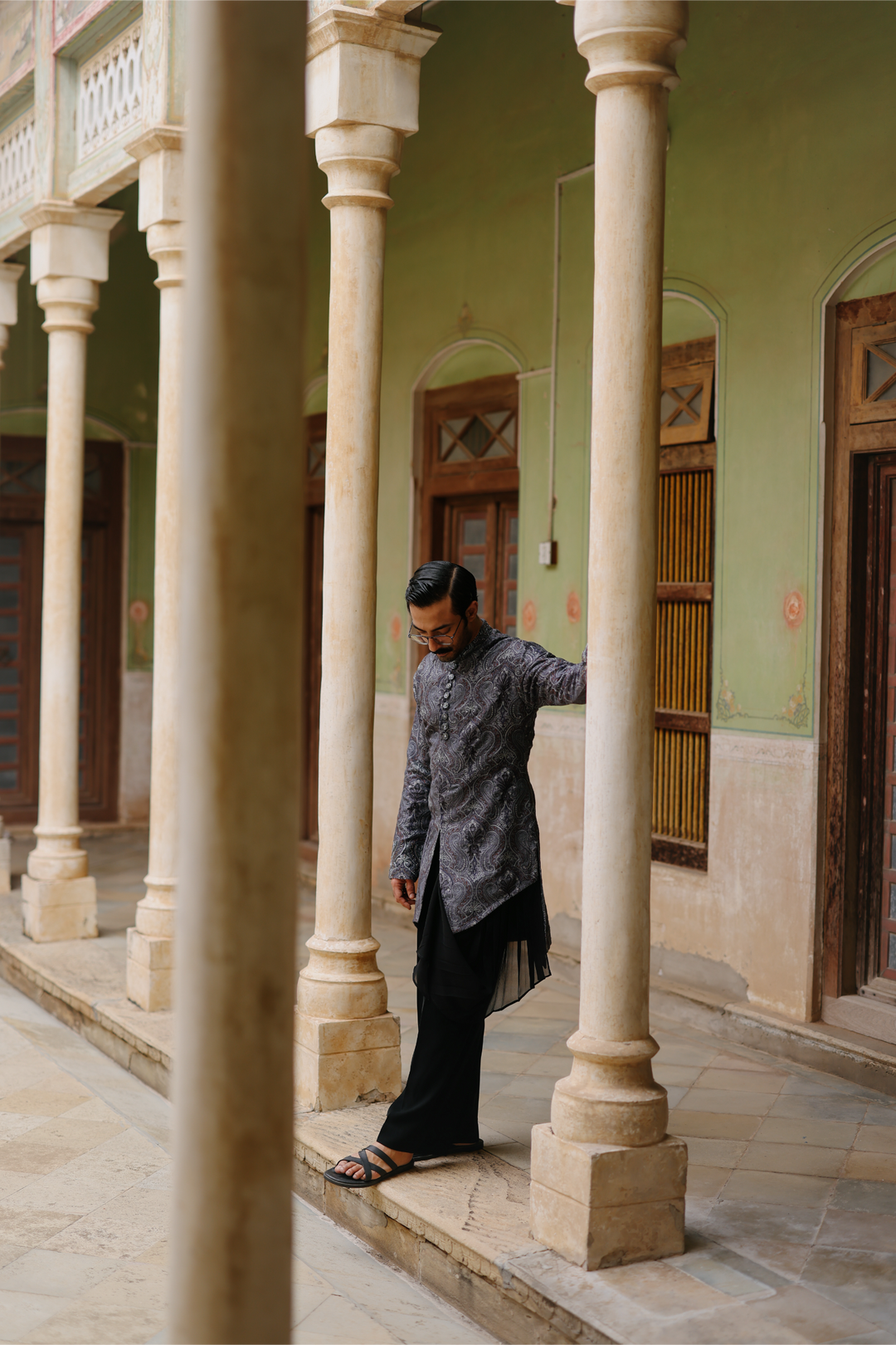 Charcoal Kurta Set