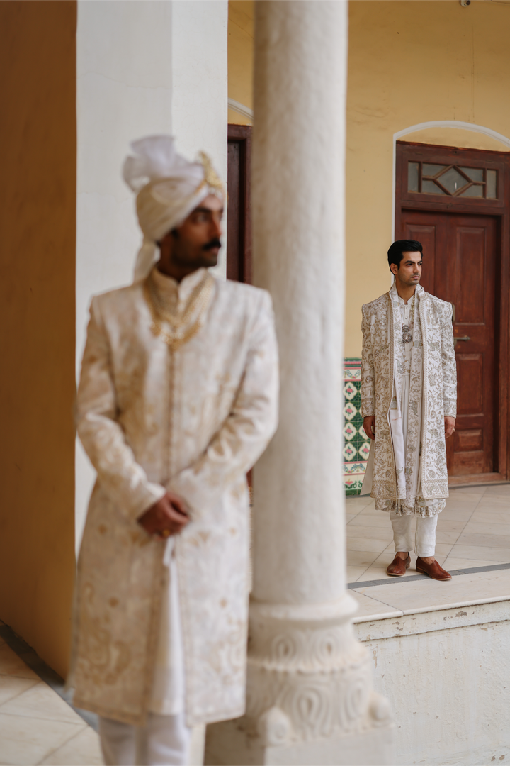 Ivory Sherwani Set