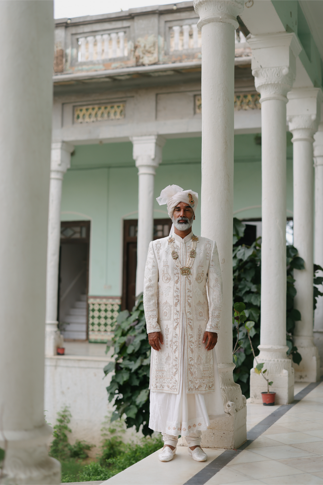 Rose Gold Sherwani Set