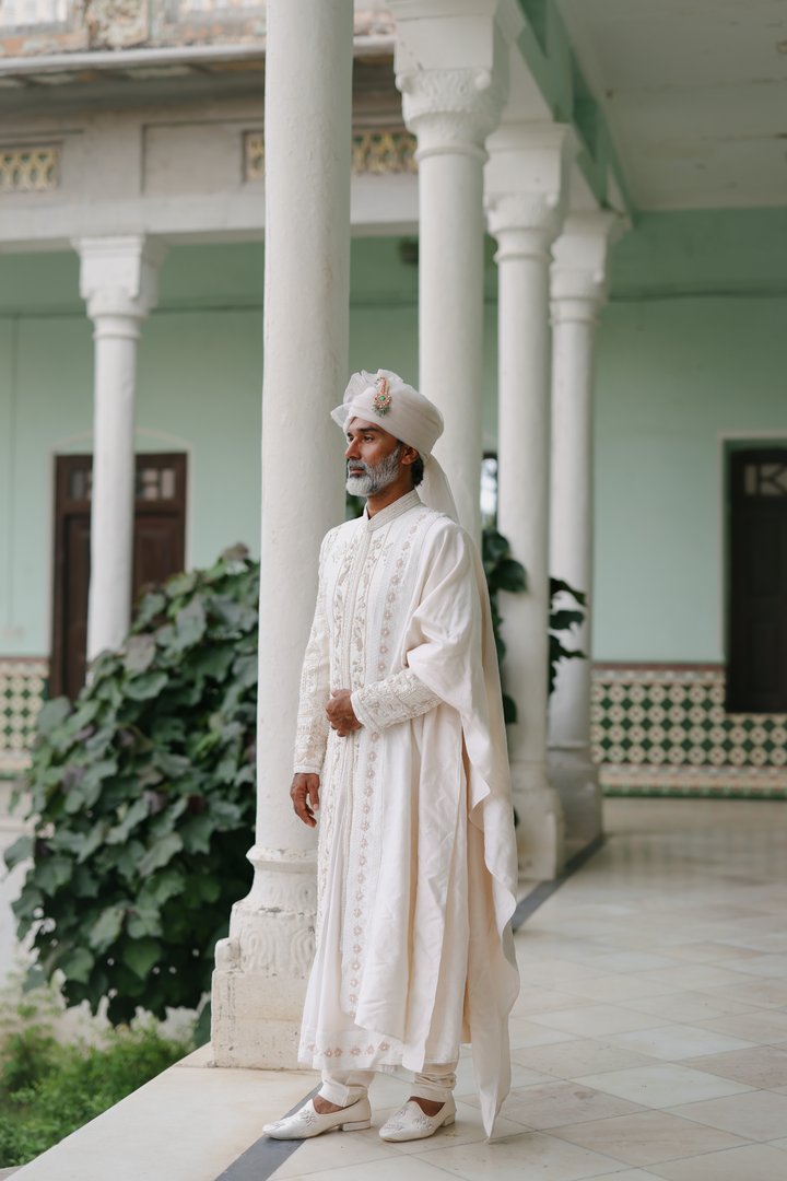 Rose Gold Sherwani Set